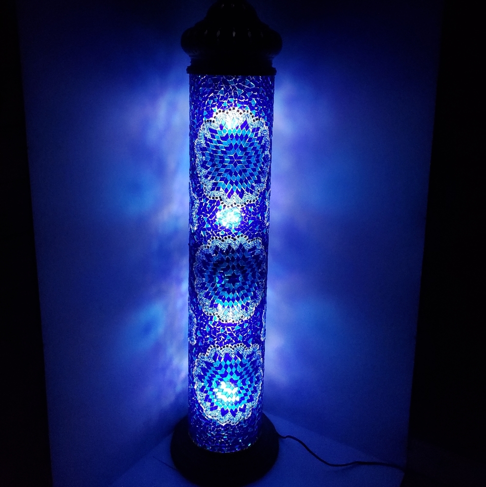 Handmade Turkish Mosaic Floor Lamp - Picture 2 of 4